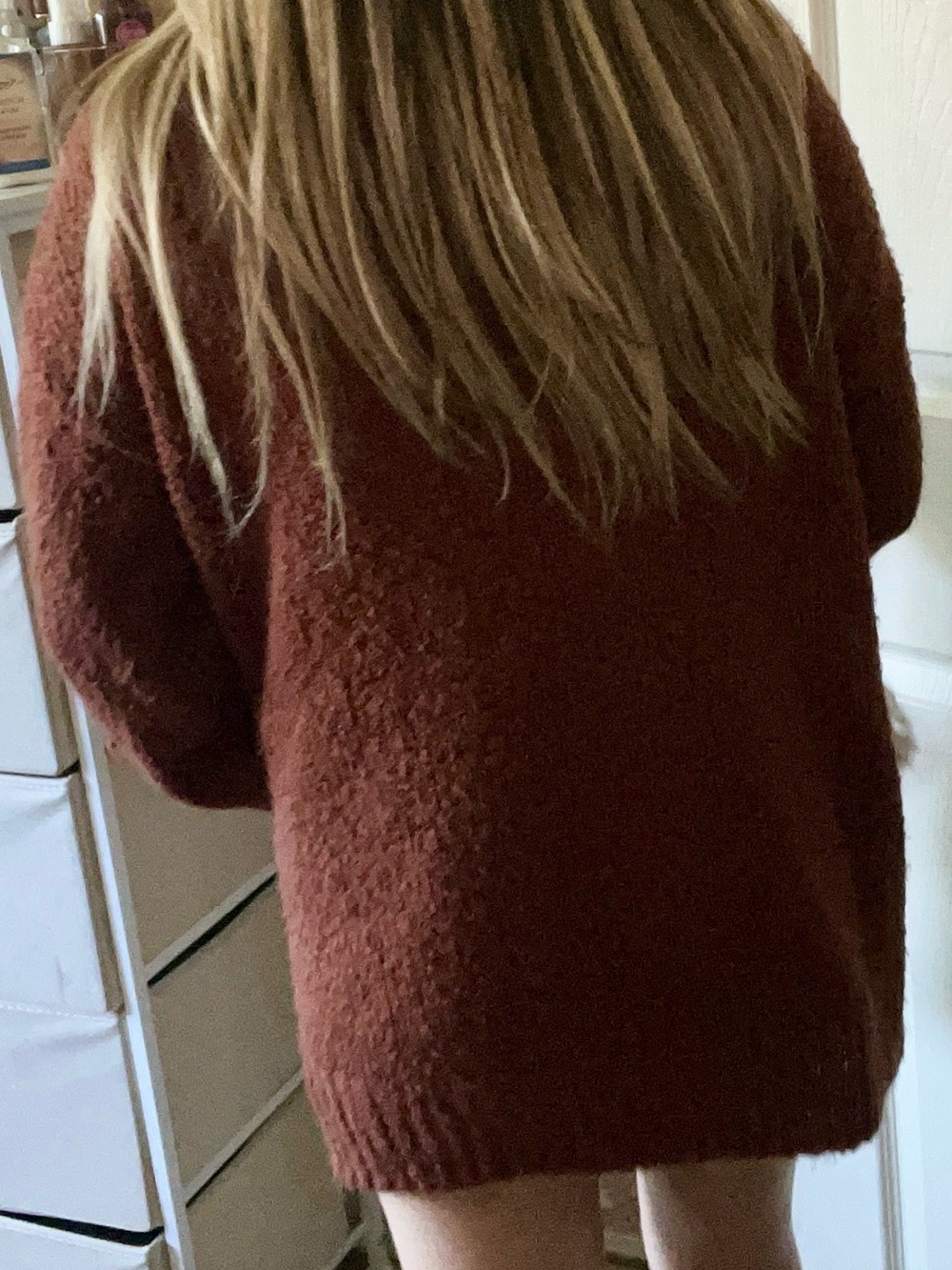 bp Rust Open-Front Knit Cardigan - Picture 7 of 7